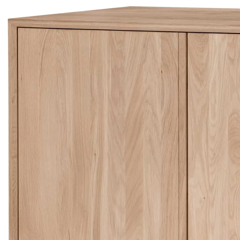 Wohnen Edles Sideboard aus Wildeiche Bianco geölt - Lamia