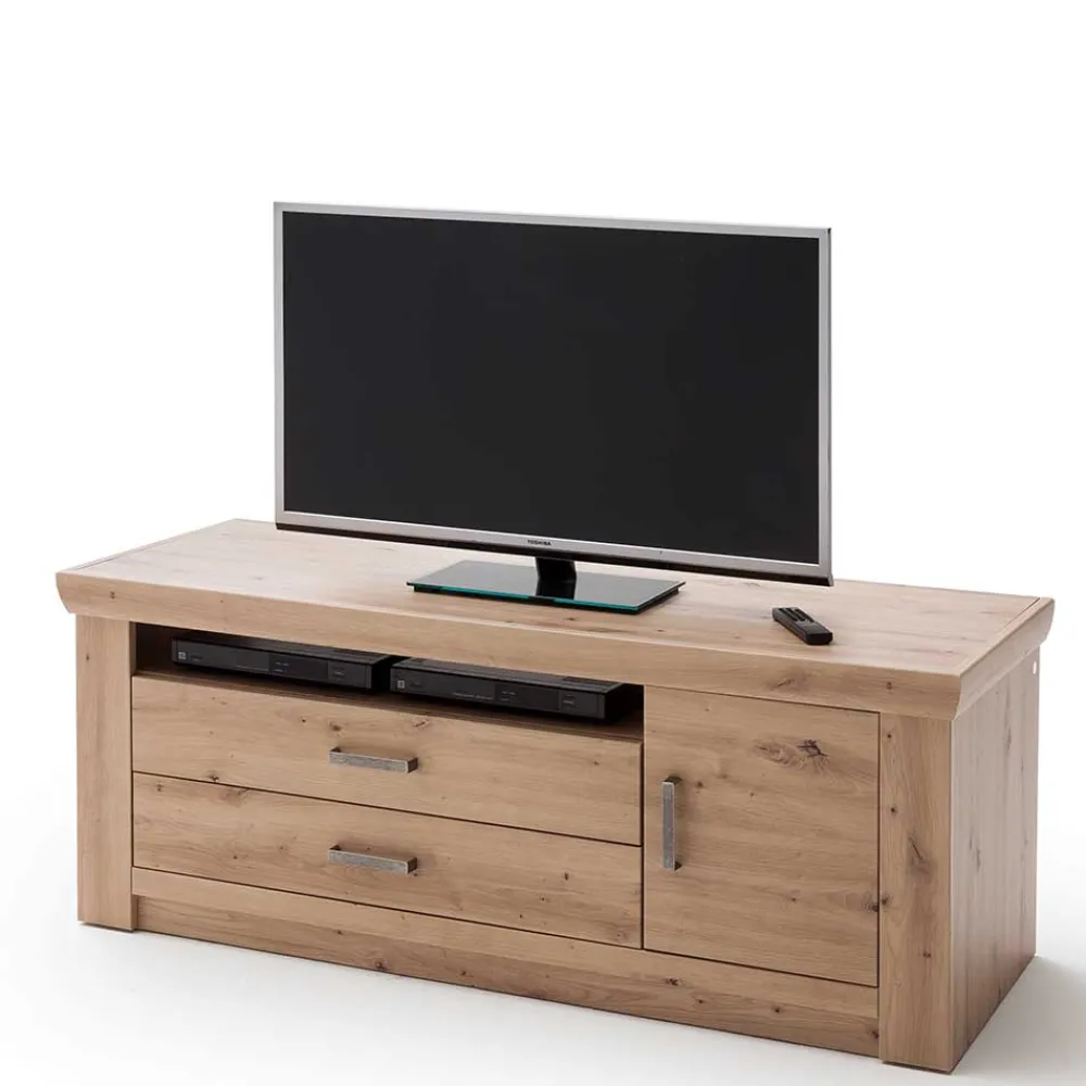 Wohnen Eiche Dekor TV Board mit 2 Schubladen - Wykina