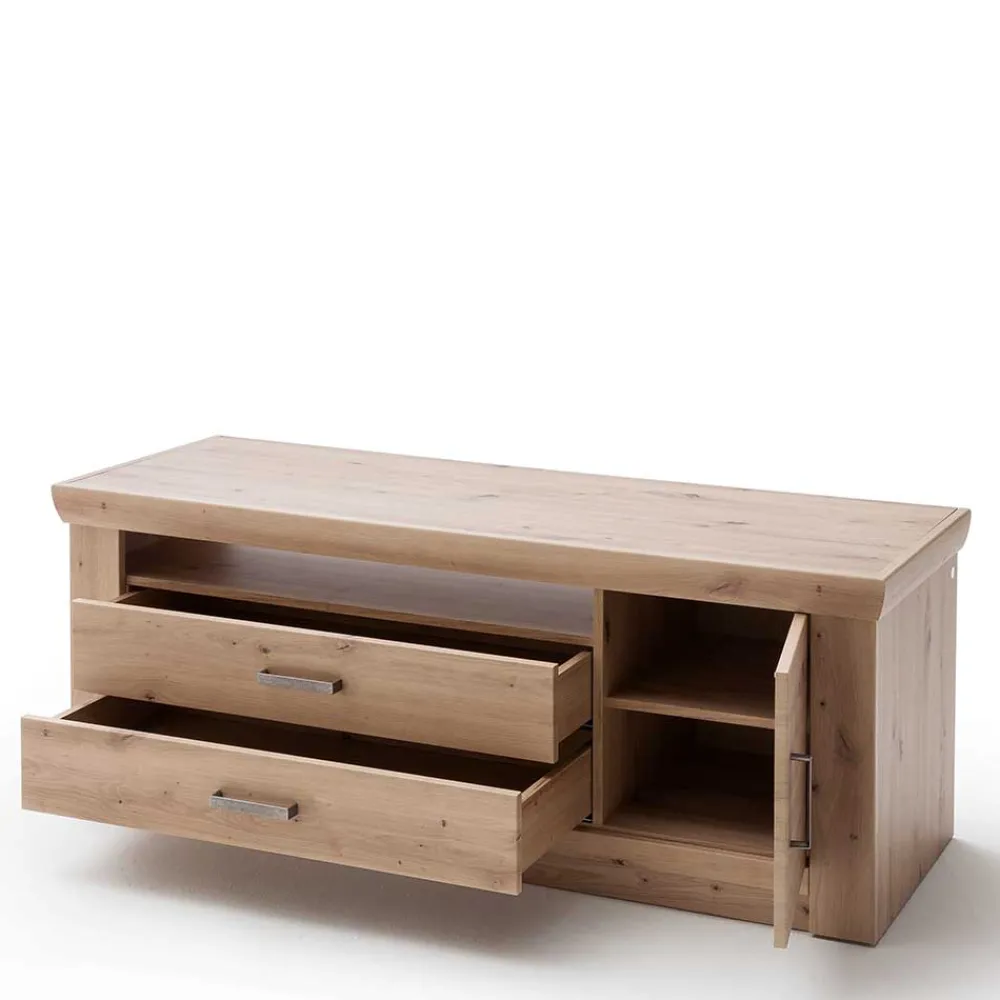 Wohnen Eiche Dekor TV Board mit 2 Schubladen - Wykina