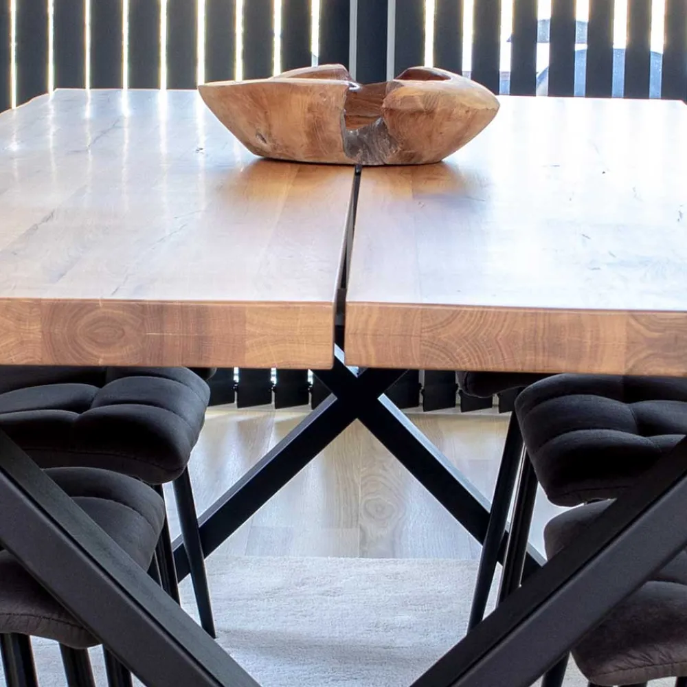 Wohnen Küchen-Essgruppen|Esszimmer Komplett*Eiche Esstisch & 6 Polsterstühle - Tricky (siebenteilig)