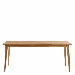 Wohnen Eiche Esstisch & Stühle Grau - Number (siebenteilig)