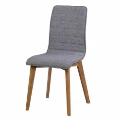 Wohnen Küchen-Essgruppen|Esszimmer Komplett*Eiche Esstisch Set mit Polsterstühlen - Number (fünfteilig)