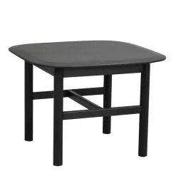 Wohnen Eiche Massivholz Couchtisch in Schwarz - Gracey