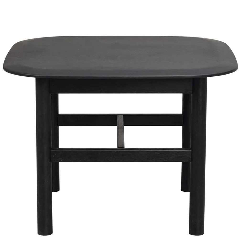 Wohnen Eiche Massivholz Couchtisch in Schwarz - Gracey