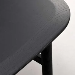 Wohnen Eiche Massivholz Couchtisch in Schwarz - Gracey