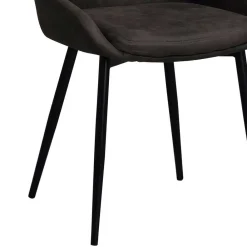 Wohnen Küchen-Essgruppen|Esszimmer Komplett*Eiche Rauchfarben Tisch & 6 Stühle Namac in Dunkelgrau (siebenteilig)