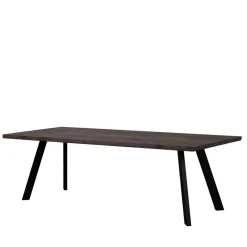 Wohnen Küchen-Essgruppen|Esszimmer Komplett*Eiche Rauchfarben Tisch & 6 Stühle Namac in Dunkelgrau (siebenteilig)