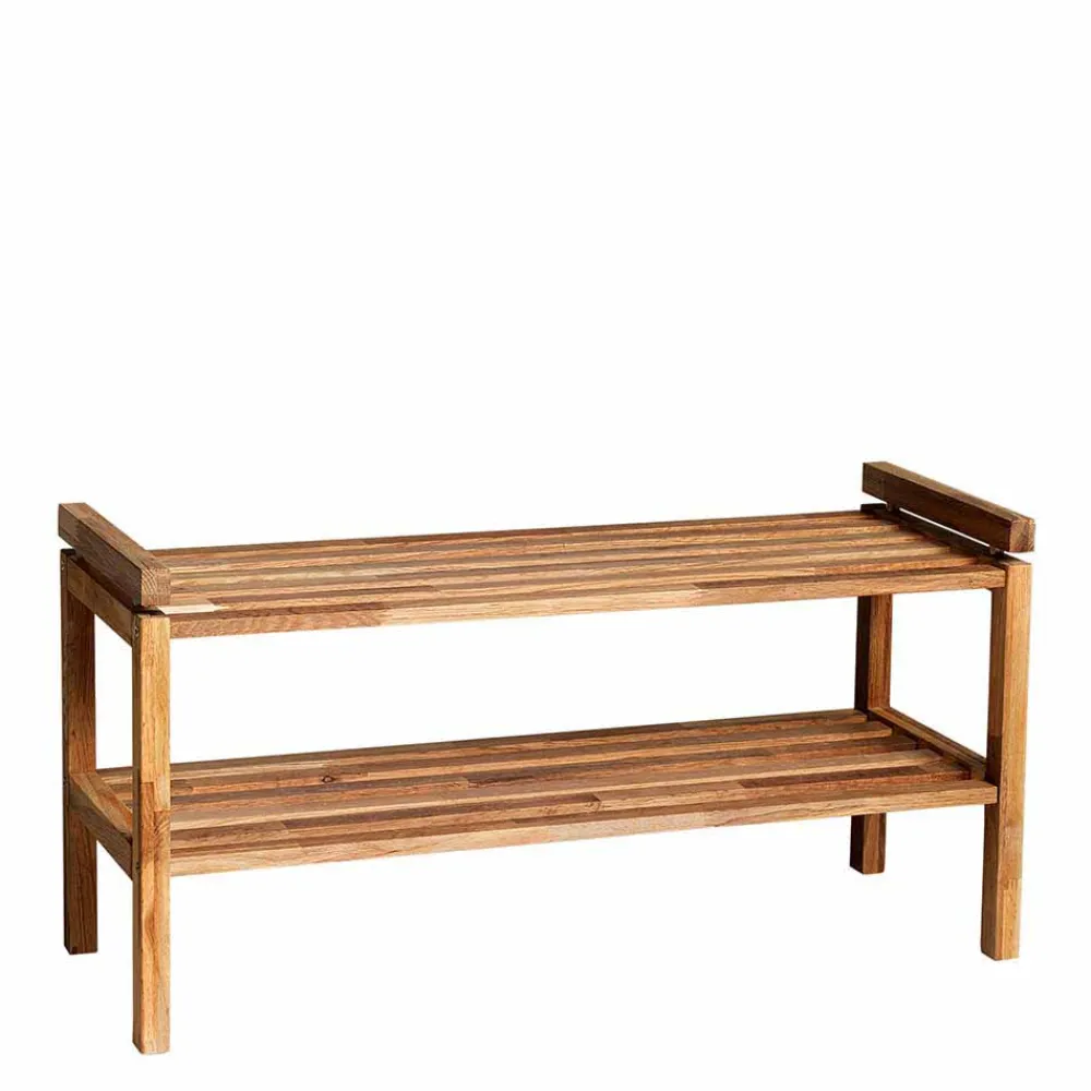 Wohnen Eiche Schuhregal mit geölter Oberfläche - Helvana