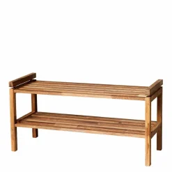 Wohnen Eiche Schuhregal mit geölter Oberfläche - Helvana