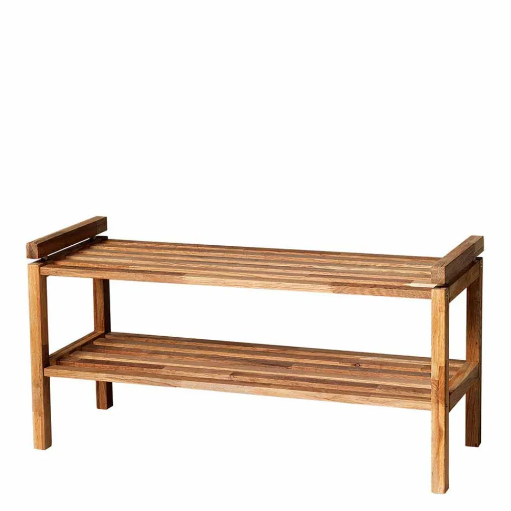 Wohnen Eiche Schuhregal mit geölter Oberfläche - Helvana