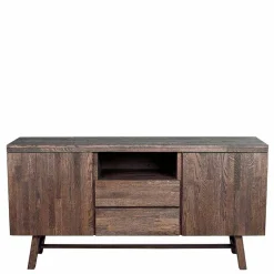 Wohnen Sideboards & Kommoden|Sideboards & Kommoden*Eiche Sideboard in dunkel lackiert und gebürstet - Vedraza