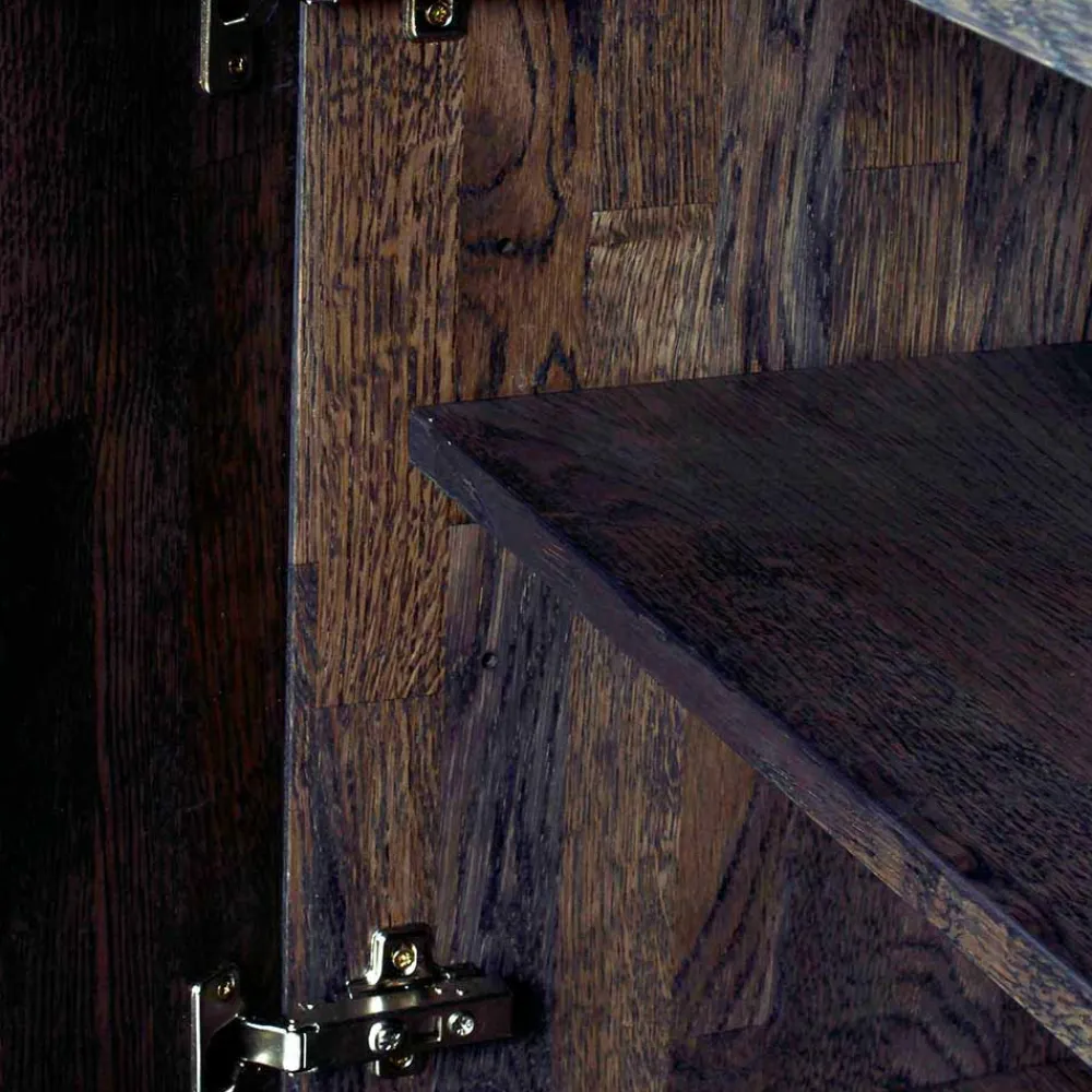 Wohnen Sideboards & Kommoden|Sideboards & Kommoden*Eiche Sideboard in dunkel lackiert und gebürstet - Vedraza