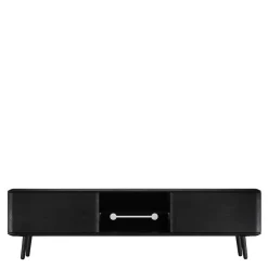 Wohnen Tv & Hifi-Möbel|Tv & Hifi-Möbel*Eiche TV Lowboard in Schwarz geölt - Janeira