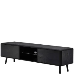 Wohnen Tv & Hifi-Möbel|Tv & Hifi-Möbel*Eiche TV Lowboard in Schwarz geölt - Janeira