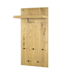 Wohnen Eichefarbenes Garderobenpaneel Maurita mit Hutablage
