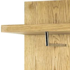 Wohnen Eichefarbenes Garderobenpaneel Maurita mit Hutablage