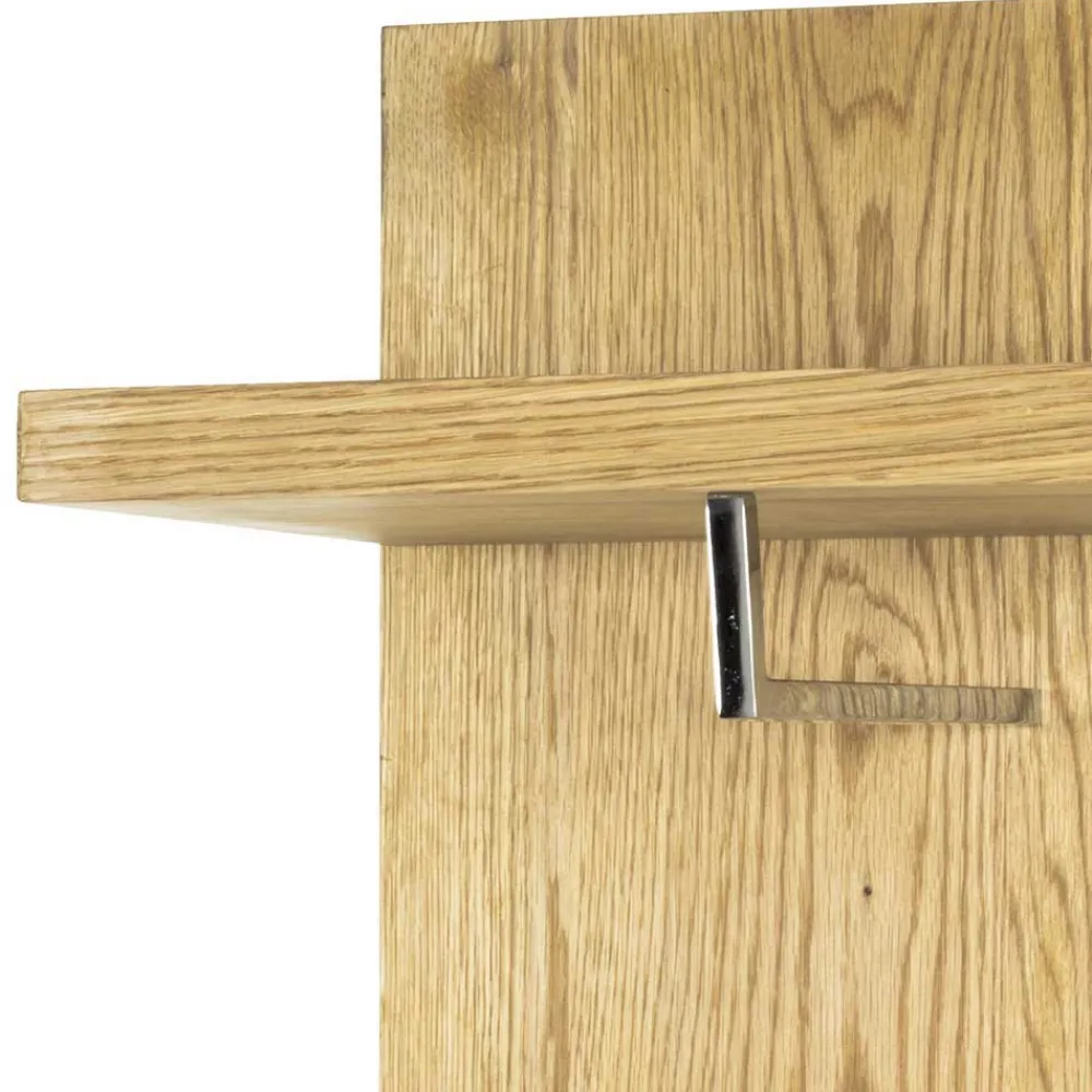 Wohnen Eichefarbenes Garderobenpaneel Maurita mit Hutablage