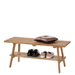 Wohnen Schuhschränke|Garderobenbänke*Eichenholz Flurbank im Skandi Design - Artensian