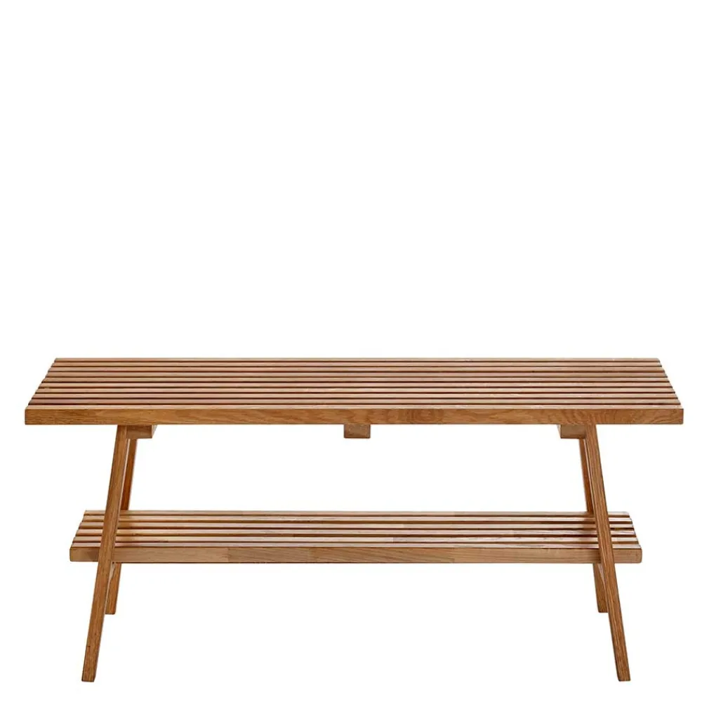 Wohnen Schuhschränke|Garderobenbänke*Eichenholz Flurbank im Skandi Design - Artensian