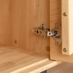 Wohnen Vitrinen|Wohnzimmer-Vitrinen*Eichenholz Highboard Vitrine modern - Judita