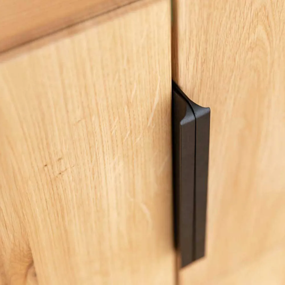 Wohnen Vitrinen|Wohnzimmer-Vitrinen*Eichenholz Highboard Vitrine modern - Judita