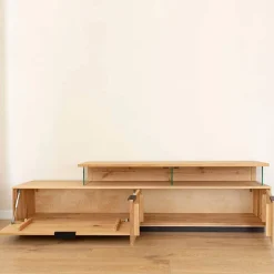 Wohnen Sideboards & Kommoden|Sideboards & Kommoden*Eichenholz TV Lowboard in modernem Design - Judita