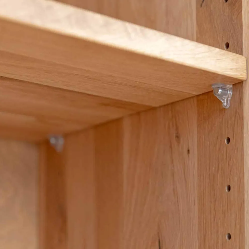 Wohnen Vitrinen|Wohnzimmer-Vitrinen*Eichenholz Vitrine mit LED Beleuchtung - Judita