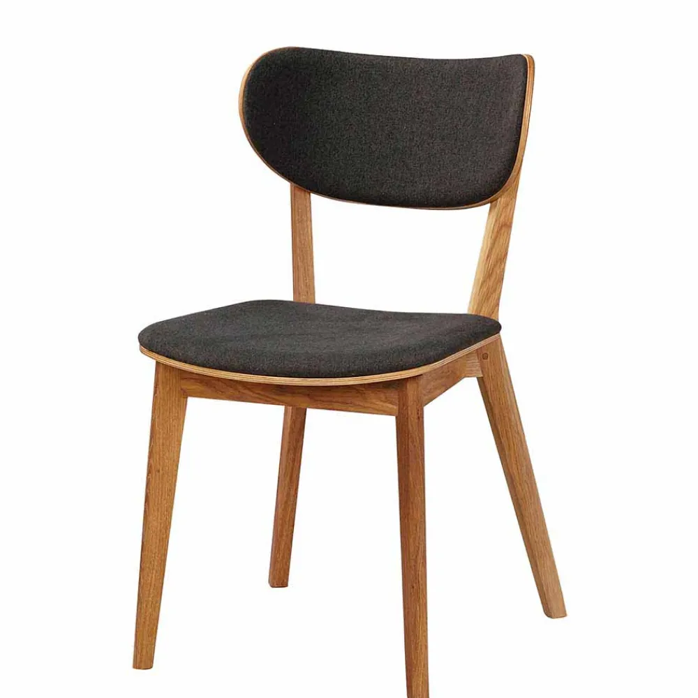 Wohnen Eichenstuhl mit Polsterung - Forcia (2er Set)