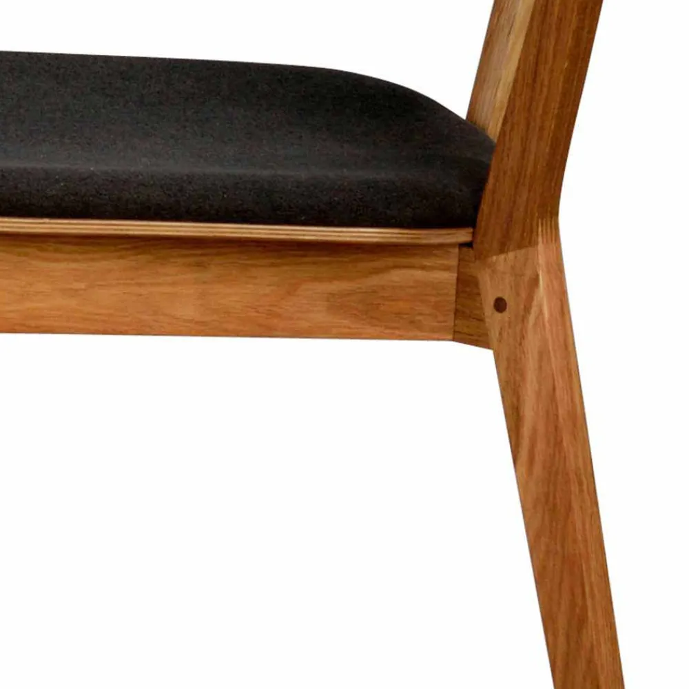 Wohnen Eichenstuhl mit Polsterung - Forcia (2er Set)