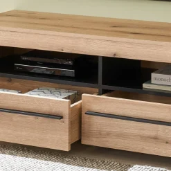 Wohnen Eicheoptik Wohnzimmermöbel Set - Brocus (vierteilig)