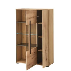 Wohnen Eicheoptik Wohnzimmermöbel Set - Brocus (vierteilig)