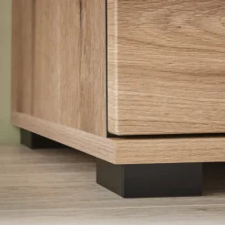 Wohnen Eicheoptik Wohnzimmermöbel Set - Brocus (vierteilig)