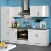 Wohnen Einbauküche Flemingo in Weiß (sechsteilig)