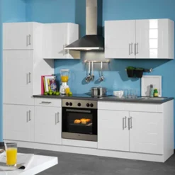 Wohnen Einbauküche Flemingo in Weiß (sechsteilig)