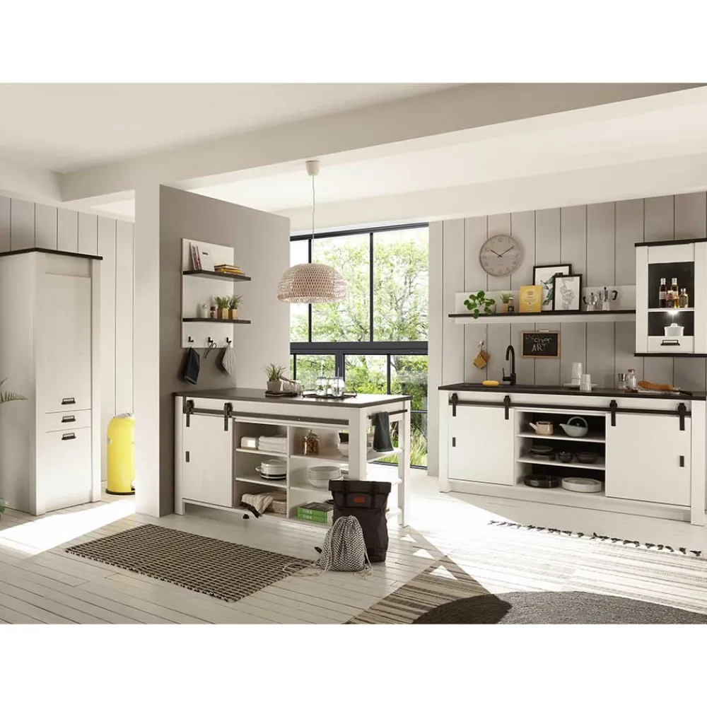 Wohnen Einrichtung für Küche mit Insel - Eture (sechsteilig)