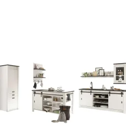 Wohnen Einrichtung für Küche mit Insel - Eture (sechsteilig)