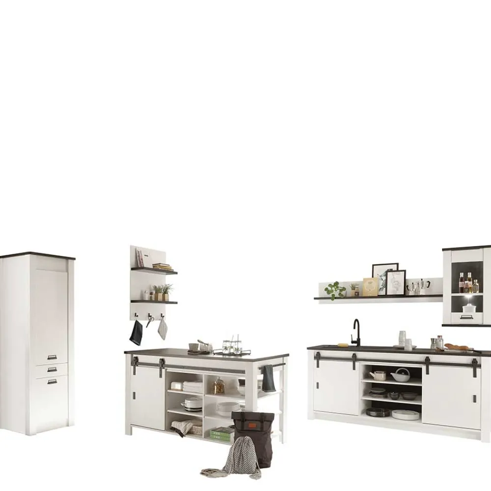 Wohnen Einrichtung für Küche mit Insel - Eture (sechsteilig)