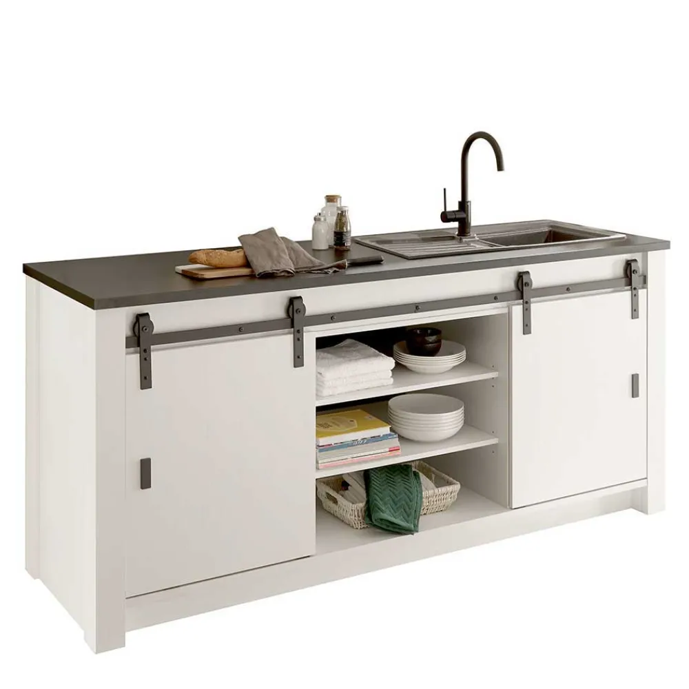 Wohnen Einrichtung für Küche mit Insel - Eture (sechsteilig)