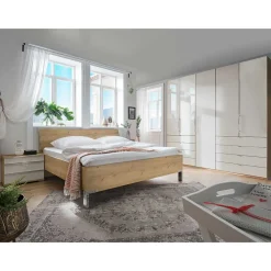 Wohnen Schlafzimmer Komplett*Einrichtung fürs Schlafzimmer in Beige - Lesegano (vierteilig)