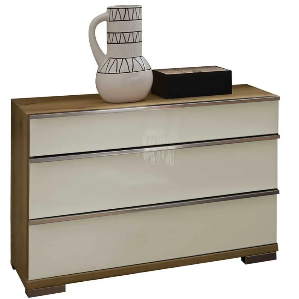 Wohnen Schlafzimmer Komplett*Einrichtung fürs Schlafzimmer in Beige - Lesegano (vierteilig)