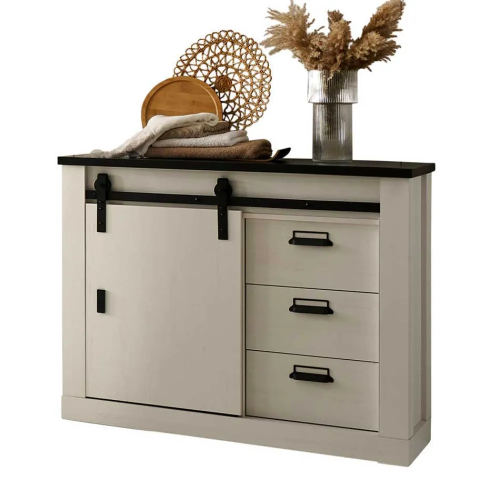 Wohnen Schlafzimmer Komplett*Einrichtungskombi Schlafzimmer in Weiß - Tramos (fünfteilig)