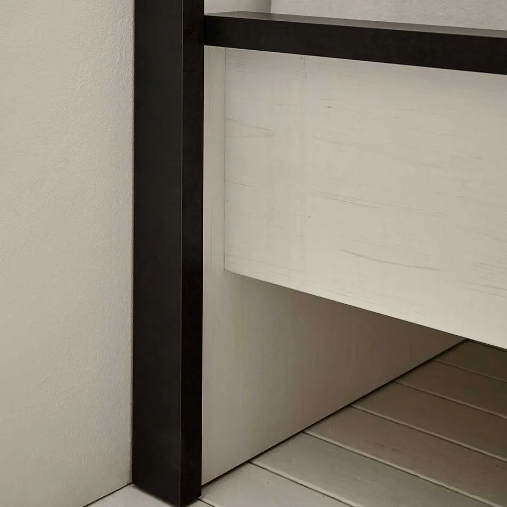 Wohnen Schlafzimmer Komplett*Einrichtungskombi Schlafzimmer in Weiß - Tramos (fünfteilig)