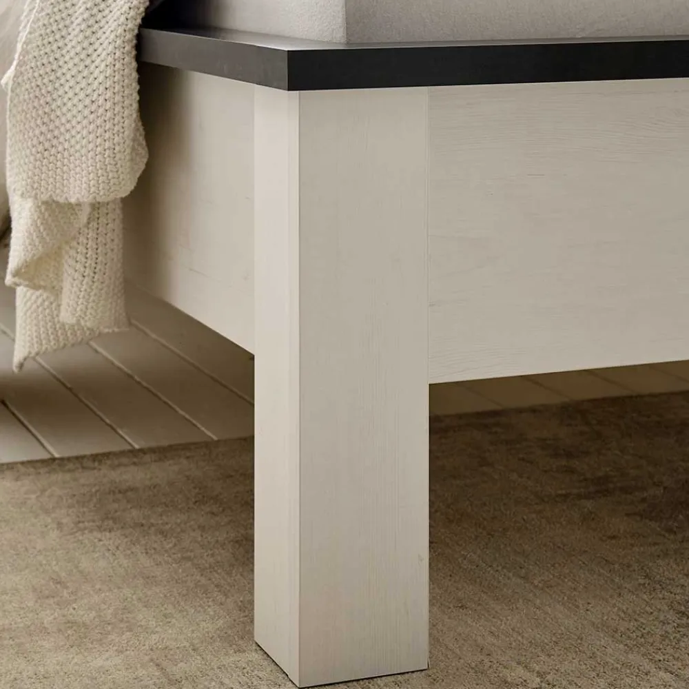 Wohnen Schlafzimmer Komplett*Einrichtungskombi Schlafzimmer in Weiß - Tramos (fünfteilig)