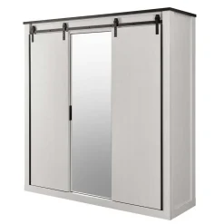 Wohnen Schlafzimmer Komplett*Einrichtungskombi Schlafzimmer in Weiß - Tramos (fünfteilig)