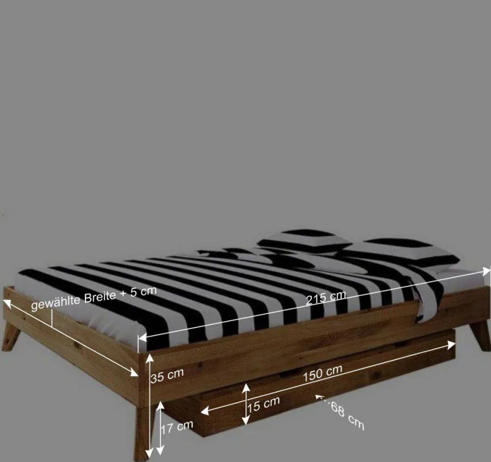 Wohnen Betten|Betten*Einzelbett Bettgestell ohne Kopfteil - Eavy II