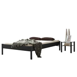 Wohnen Einzelbett Lanuge aus schwarzem Metall (zweiteilig)