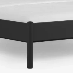 Wohnen Einzelbett Lanuge aus schwarzem Metall (zweiteilig)