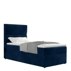 Wohnen Jugendbetten*Einzel-Polsterbett in Dunkelblau - Teriako