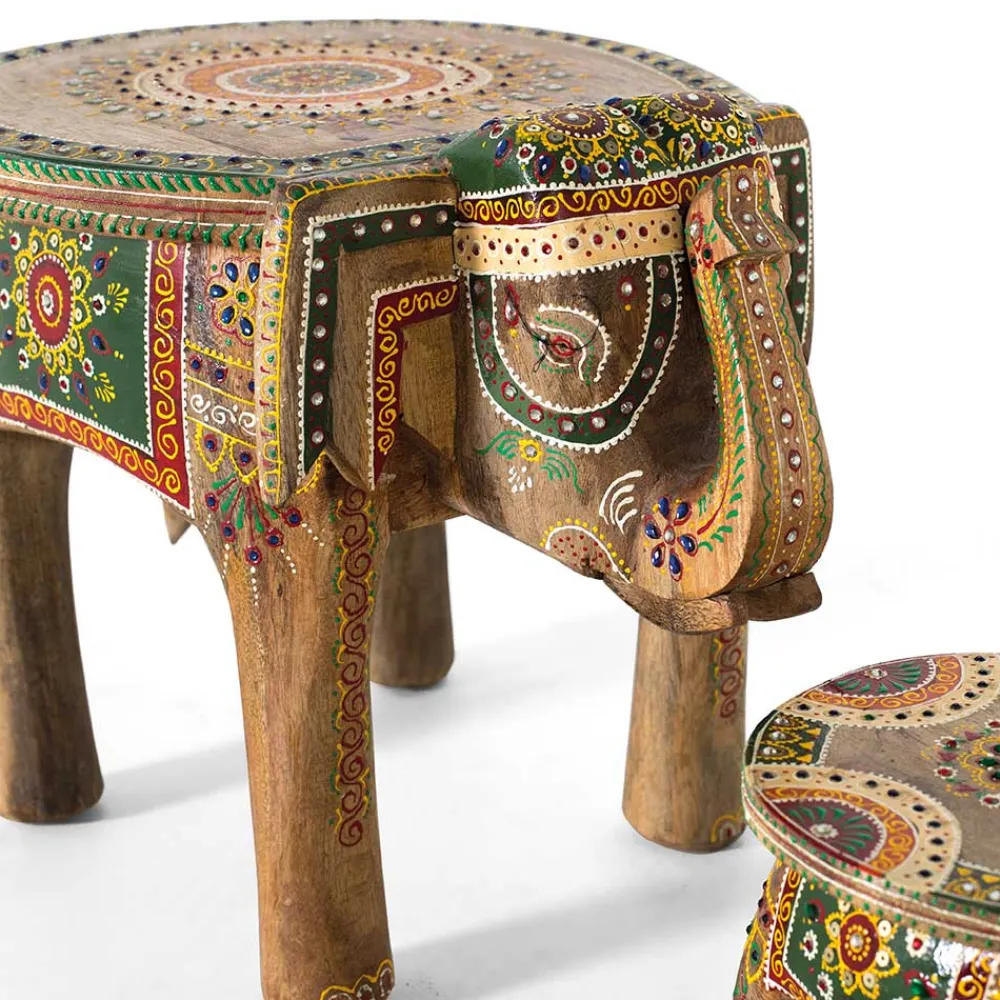 Wohnen Designermöbel*Elefanten Tische im Orient Stil - Santjana (zweiteilig)