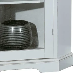 Wohnen Vitrinen|Wohnzimmer-Vitrinen*Elegante Eckvitrine im Vintage Landhaus Look - Zarinas